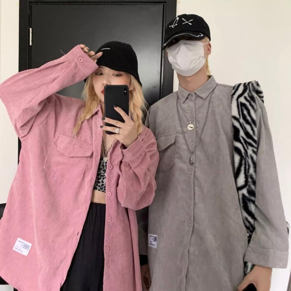 Áo sơ mi Nhung Tăm Jacket Áo bomber Bóng Chày Cao Cấp nhiều màu AQ STORE