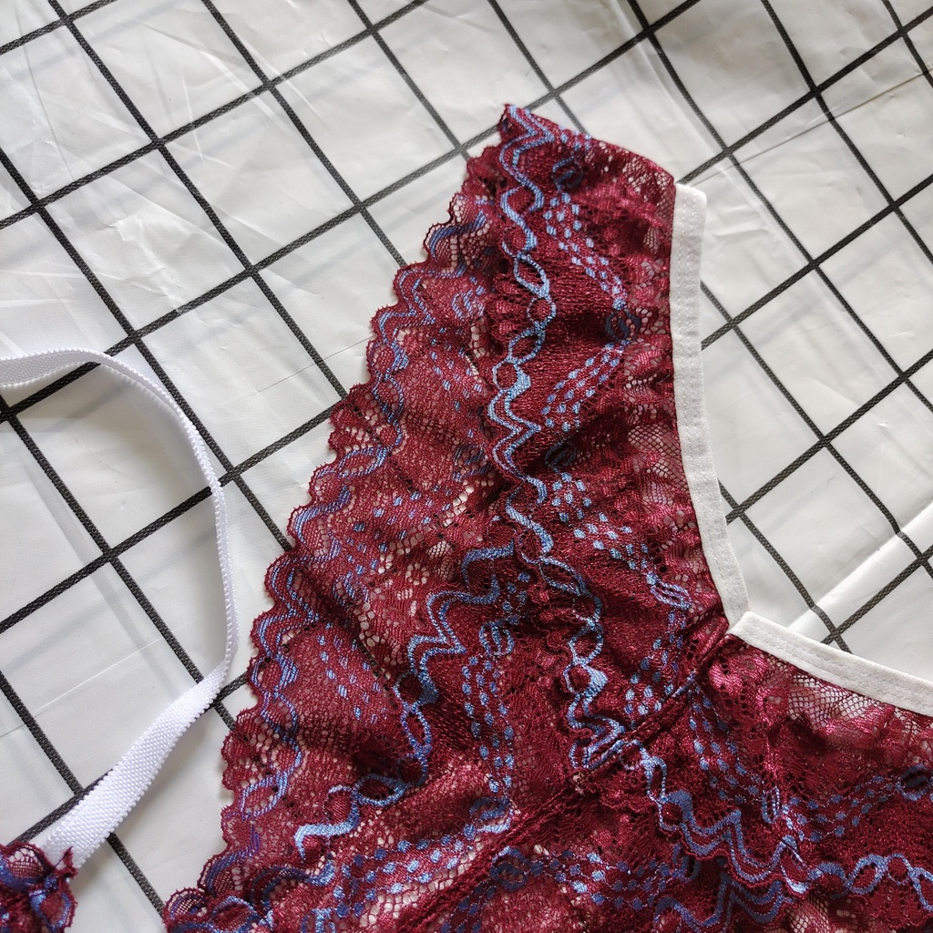 Set Bra - Bralette ren sexy không gọng, mút mỏng - Màu ruốc họa tiết - NY06 | BigBuy360 - bigbuy360.vn