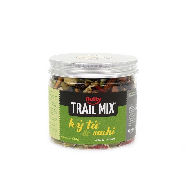 Hạt Dinh Dưỡng Trail Mix Kỷ Tử - Sa Chi Nutty Tự Nhiên, Ít Calo, Heathy, Hỗ Trợ Giảm Cân | Meta Freshgo