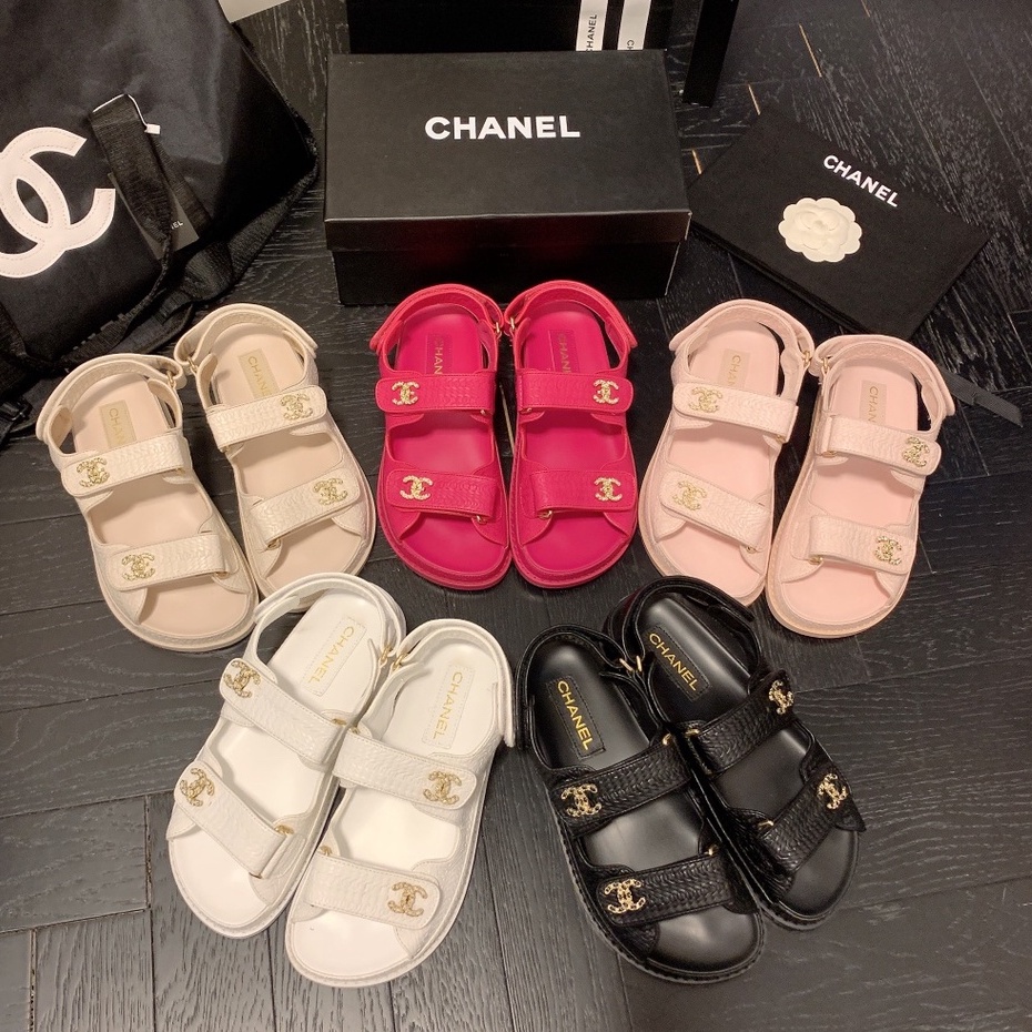 Xăng đan Nữ Màu Đen Mới Không Hộp