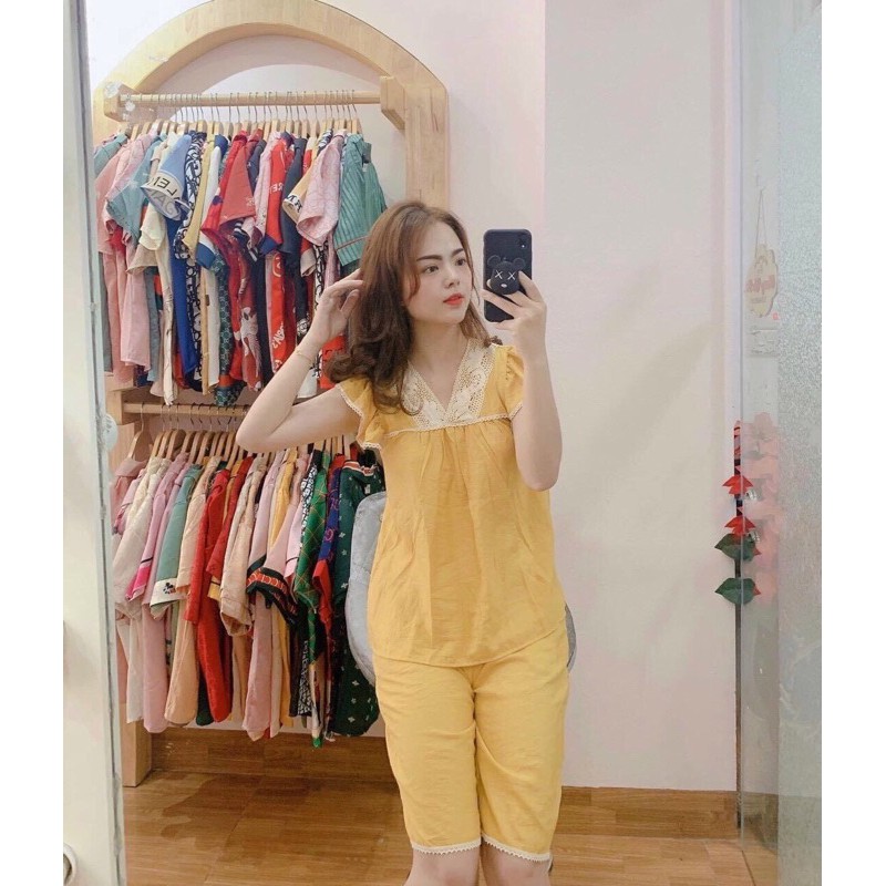 (Siêu Rẻ) Bộ Đũi lửng Cao Cấp Viền Ren | BigBuy360 - bigbuy360.vn