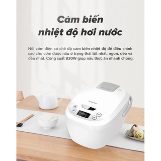 [BẢO HÀNH CHÍNH HÃNG] Nồi Cơm Điện Tử Sharp KS-COM185EV-SL 1.8L Công Suất 830W