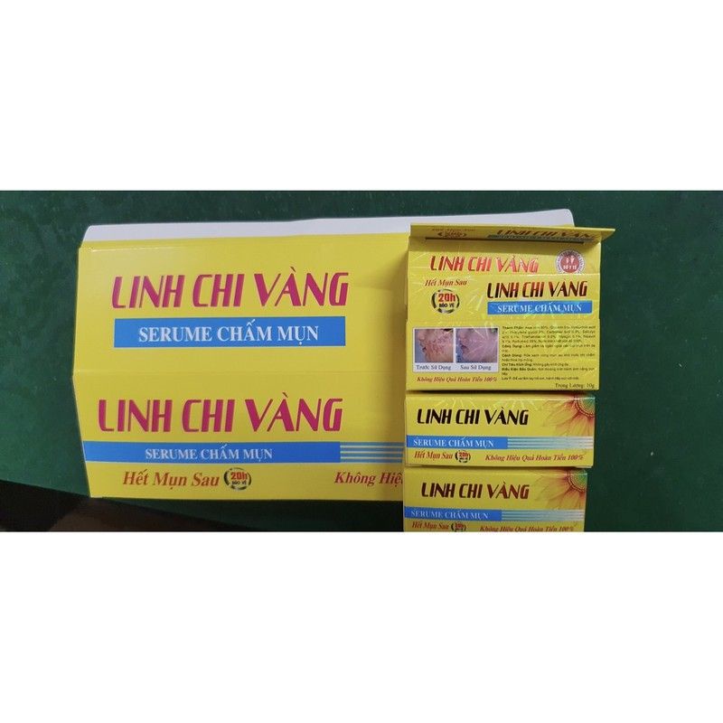 mụn linh chi vàng