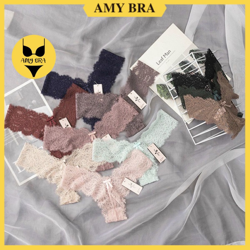 Quần Lọt Khe Ren - Quần Lót Nữ Mềm Mịn, Sexy Quyến Rũ AMYBRA L1446