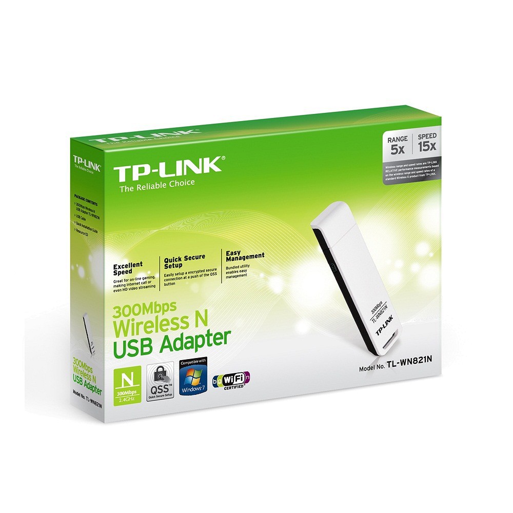 TP-Link TL-WN821N - USB Wifi Chuẩn N Tốc Độ 300Mbps | BigBuy360 - bigbuy360.vn