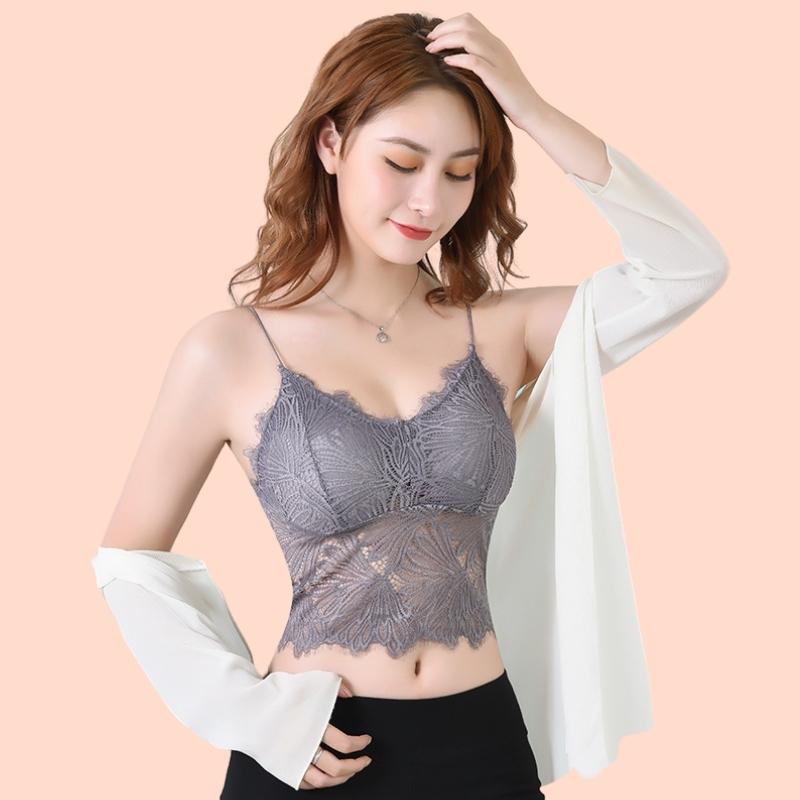 Áo Lót Nữ 2 Dây Cotton Ren, Áo Ngực Sexy Nâng Đẩy Ngực - 2817
