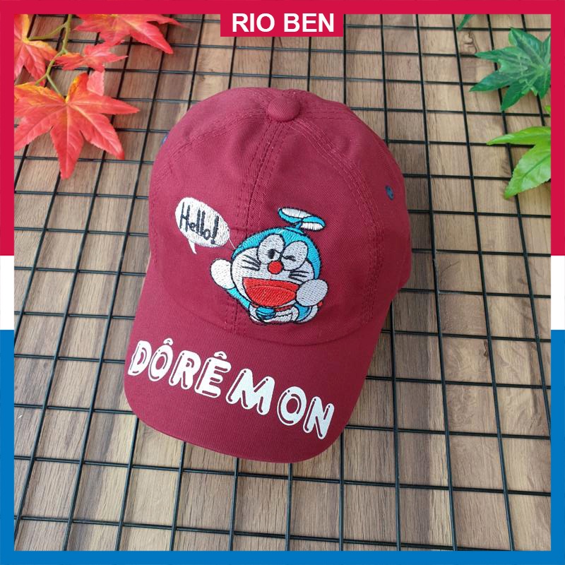 Mũ lưỡi trai cho bé thêu hình Doraemon RBN002 (bé 3-10 tuổi)