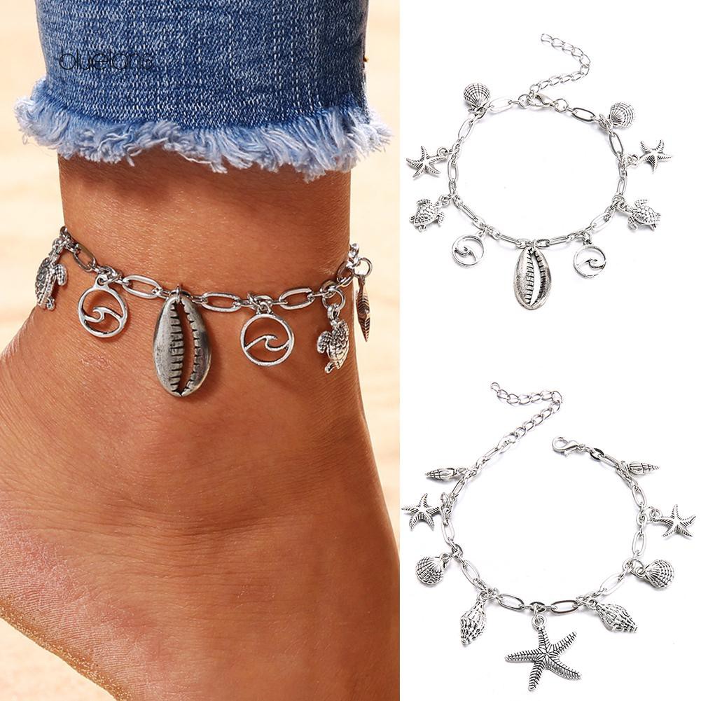 Lắc chân thời trang trang trí mặt hình các sinh vật biển cá tính cho nữ | BigBuy360 - bigbuy360.vn