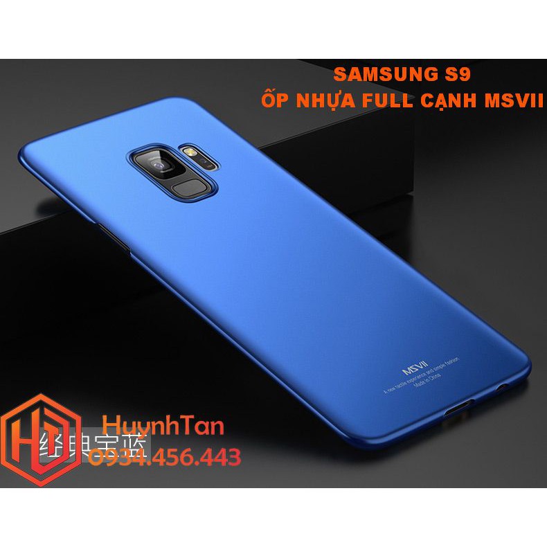 Ốp lưng Samsung S9 nhựa cứng full cạnh chính hãng MSVII