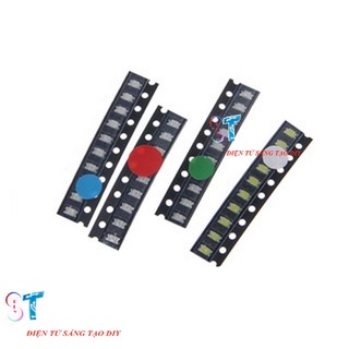 Led dán smd 1206 màu trắng, xanh lá, xanh dương, đỏ