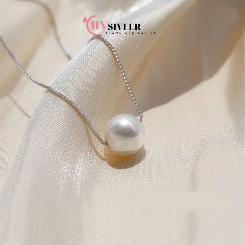 Dây chuyền bạc mặt trai đơn giản nữ tính nhẹ nhàng sang chảnh dây chuyền nữ bạc thật