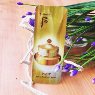 10 sample Kem dưỡng vùng mắt Whoo vàng Qi Jin Yang Eye Cream
