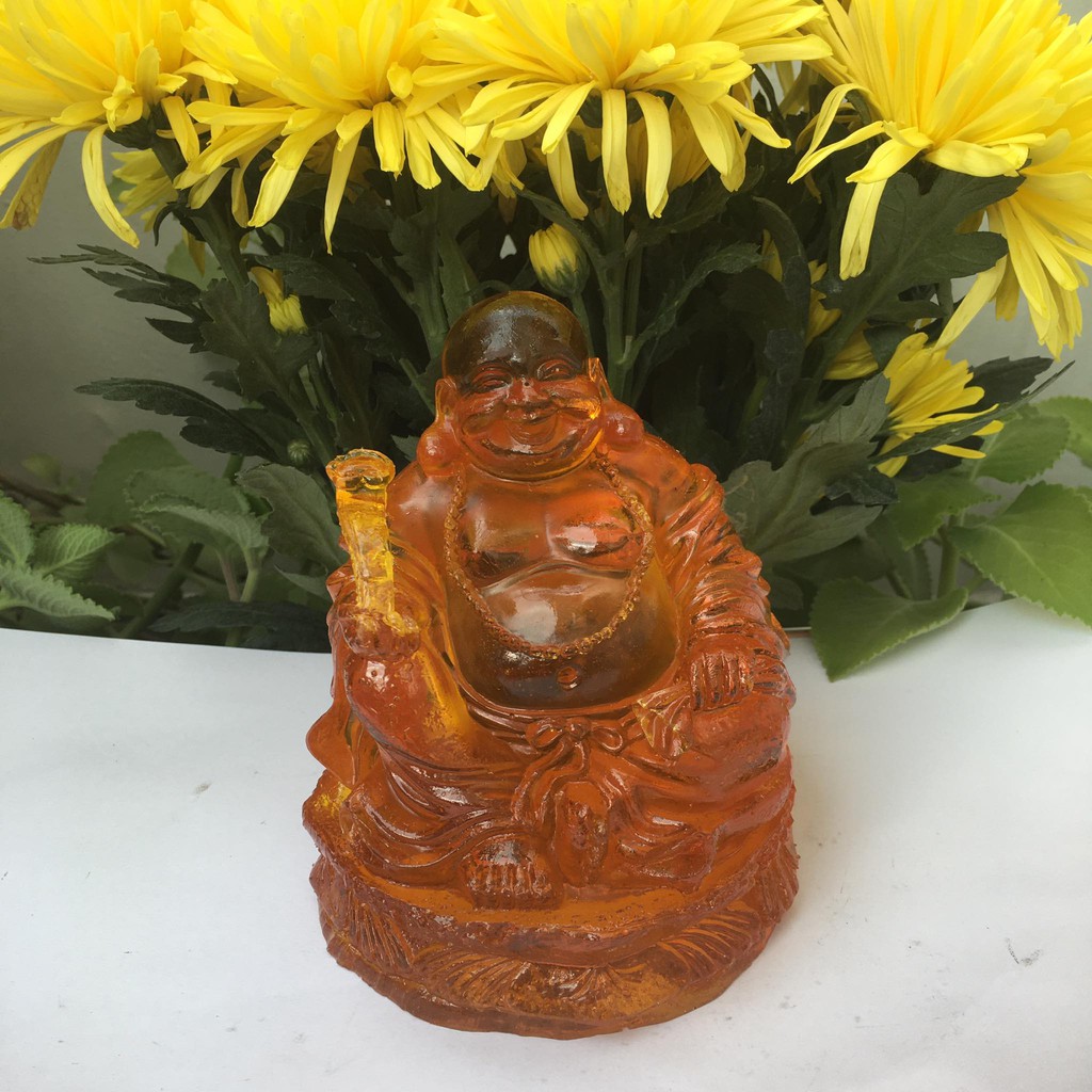 Tượng phật di lặc cao 14 cm