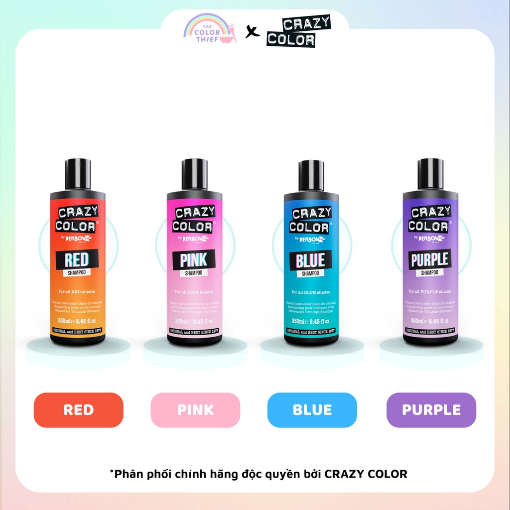 Dầu gội giữ màu tóc nhuộm Crazy Color