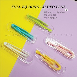 Bộ dụng cụ đeo lens siêu tiện lợi cho đeo kính áp tròng mềm | Ann365 lens