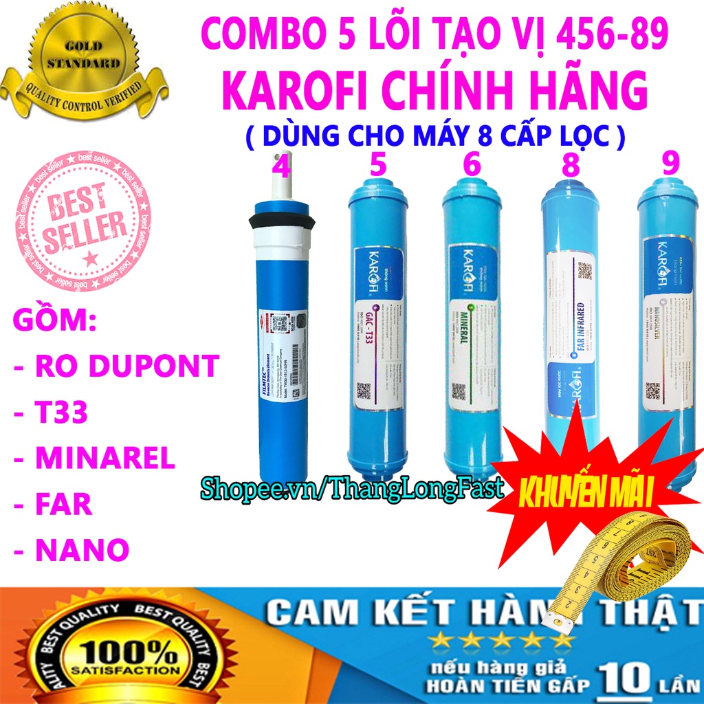 COMBO 4 LÕI KHOÁNG KAROFI SỐ 56-89 , GỒM T33-MIN-FAR-NANO