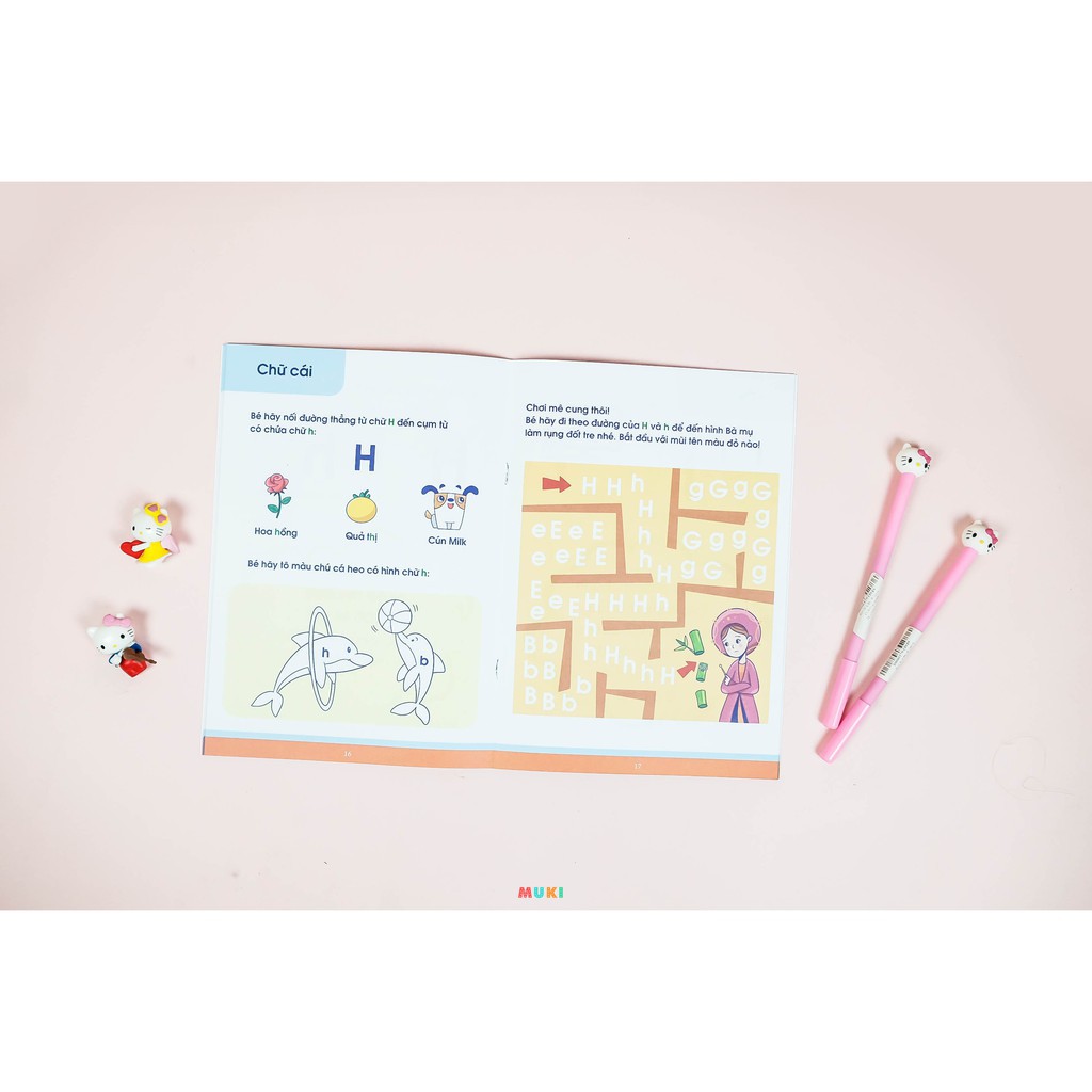 Sách bộ - 5 cuốn - Vở nhận biết và tập viết ABC qua các trò chơi trí tuệ ( Từ 4-6 tuổi) | BigBuy360 - bigbuy360.vn