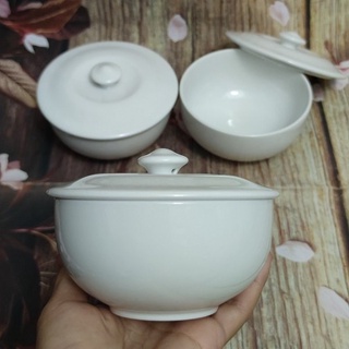 Thố súp, thố chưng yến sứ Minh Long - chén súp, chén chưng yến sứ