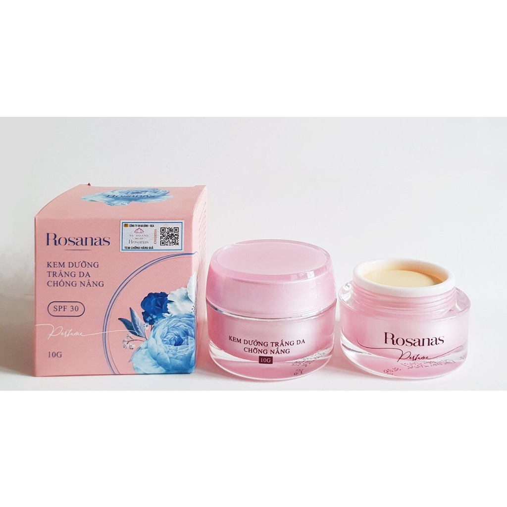 KEM ROSANAS DƯỠNG TRẮNG DA CHỐNG NẮNG 10G