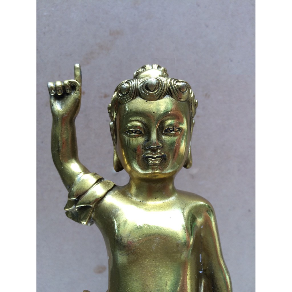 Đức Phật đản sanh chỉ thiên chỉ địa - Tượng Đồng Thờ Cúng