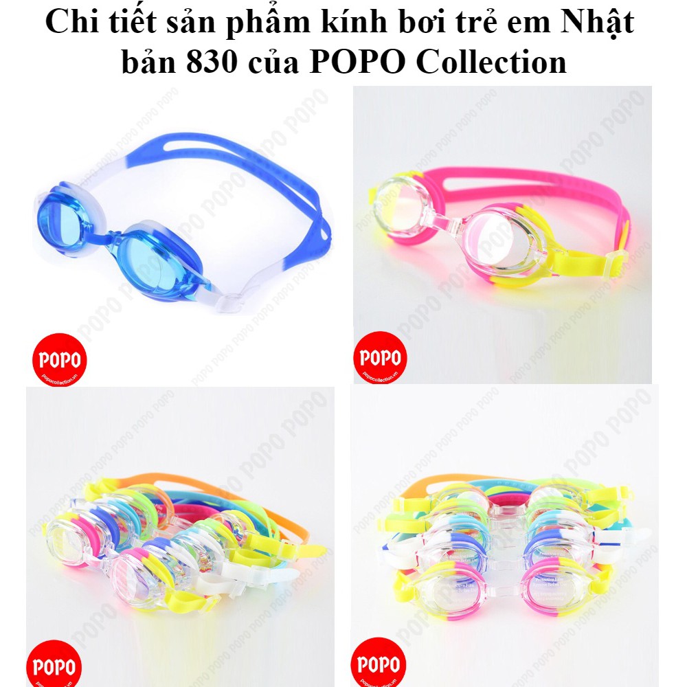 Combo Kính bơi trẻ em SPORTY 830, mũ bơi trẻ em ngộ nghĩnh, bộ 2 nút bịt tai kính bơi chất lượng Nhật Bản