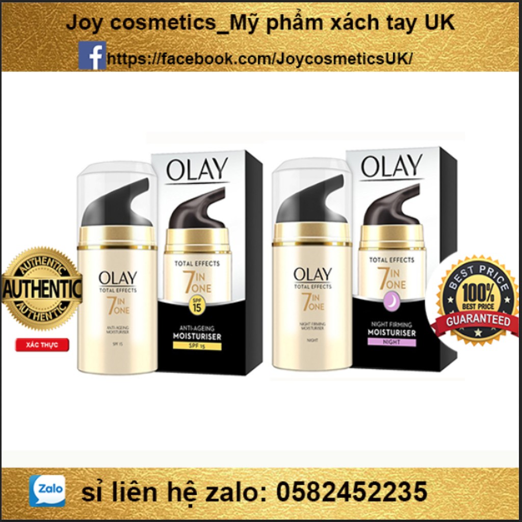 Kem dưỡng da ngừa lão hoá Olay Total Effects 7 in 1 SPF15 day/night