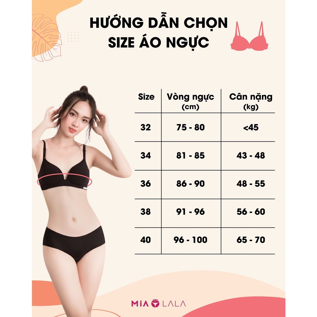 Áo ngực nữ không gọng ren đệm dày 4cm siêu đẩy MIALALA 0378 NA2220378