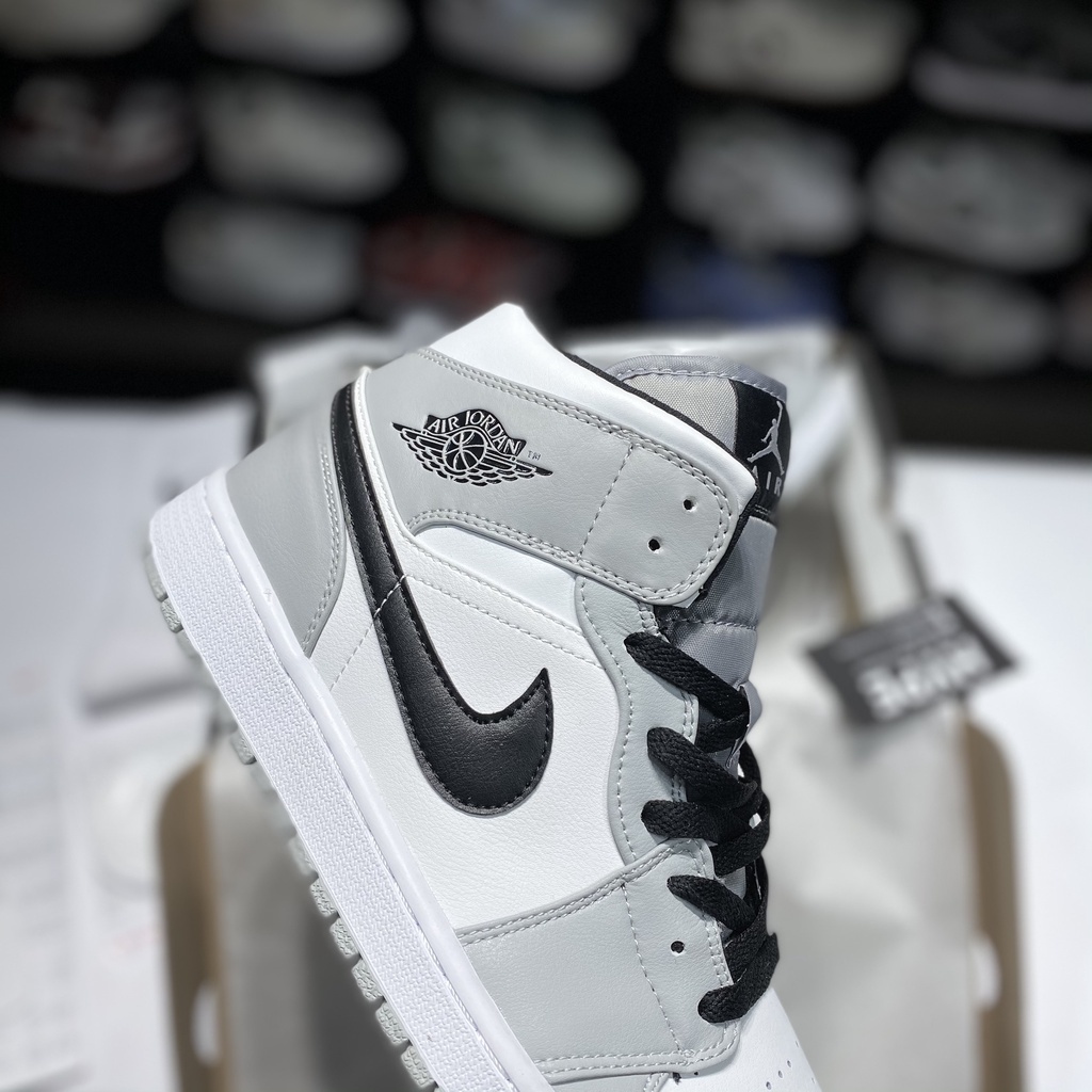 Giày sneaker jordan AF1 cao cấp full bill box, giày thể thao nam nữ JD đẹp cổ cao màu xám giá rẻ phối đồ cực chất M22 | BigBuy360 - bigbuy360.vn