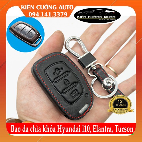 Bao da chìa khóa Huyndai i10, Elantra, Tucson - bản thiếu