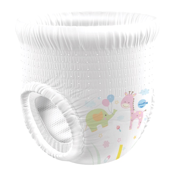Tã Bỉm Quần Molfix Thiên Nhiên Size S Dành Cho Bé Nặng  1 bịch gồm 54 cái