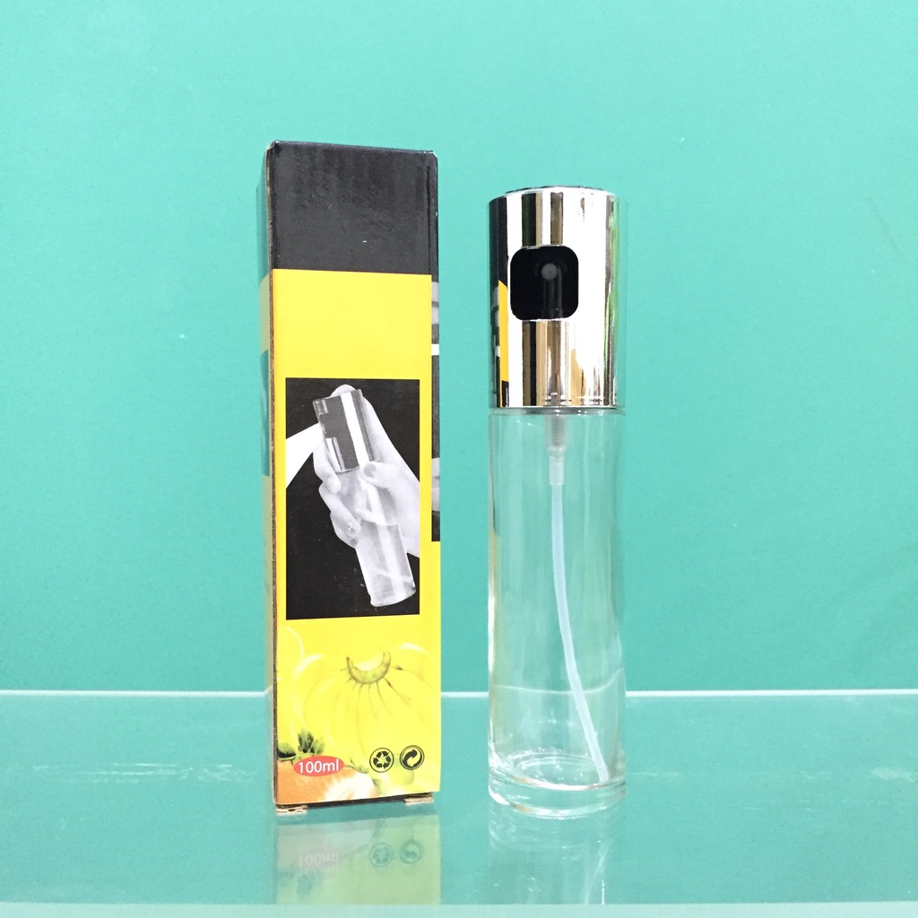 Chai xịt nước, dầu ăn, nước chấm chất liệu thủy tinh an toàn dung tích 100ml
