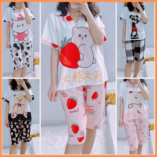 Bộ Lửng Mango Thiết Kế Chất Lụa Mango Mịn Mát Awi Sleepwear
