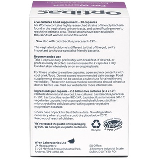Men vi sinh phụ nữ Optibac tím Optibac Probiotics For Women