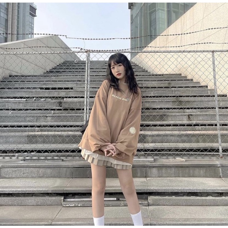 [HÀNG SẴN] ÁO NỈ SWEATER BLACK AIR style Ulzzang | BigBuy360 - bigbuy360.vn