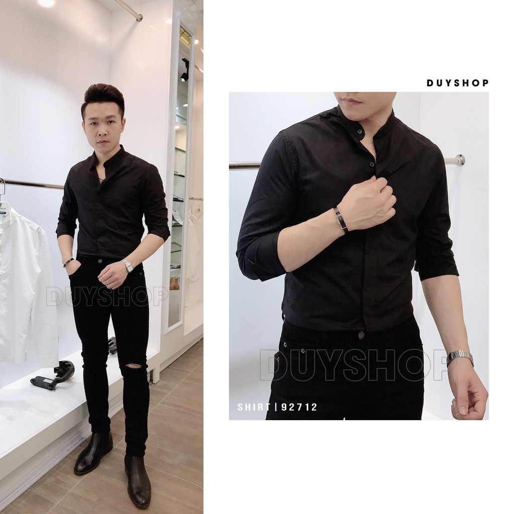 Sơ Mi cổ trụ nam đẹp