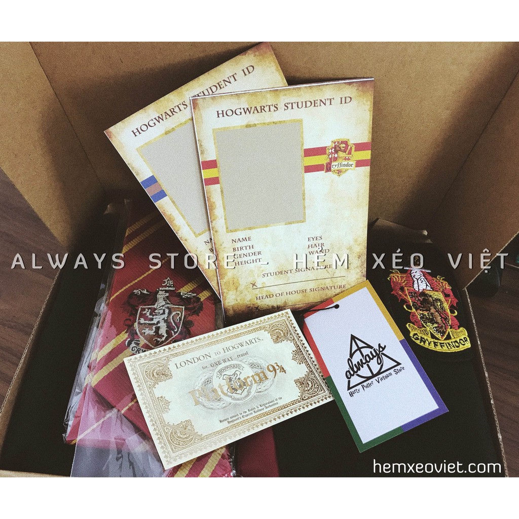 Set quà sinh nhật dành riêng cho Potterheads phân loại theo nhà - Quà tặng mang phong cách Harry Potter - ALWAYS STORE