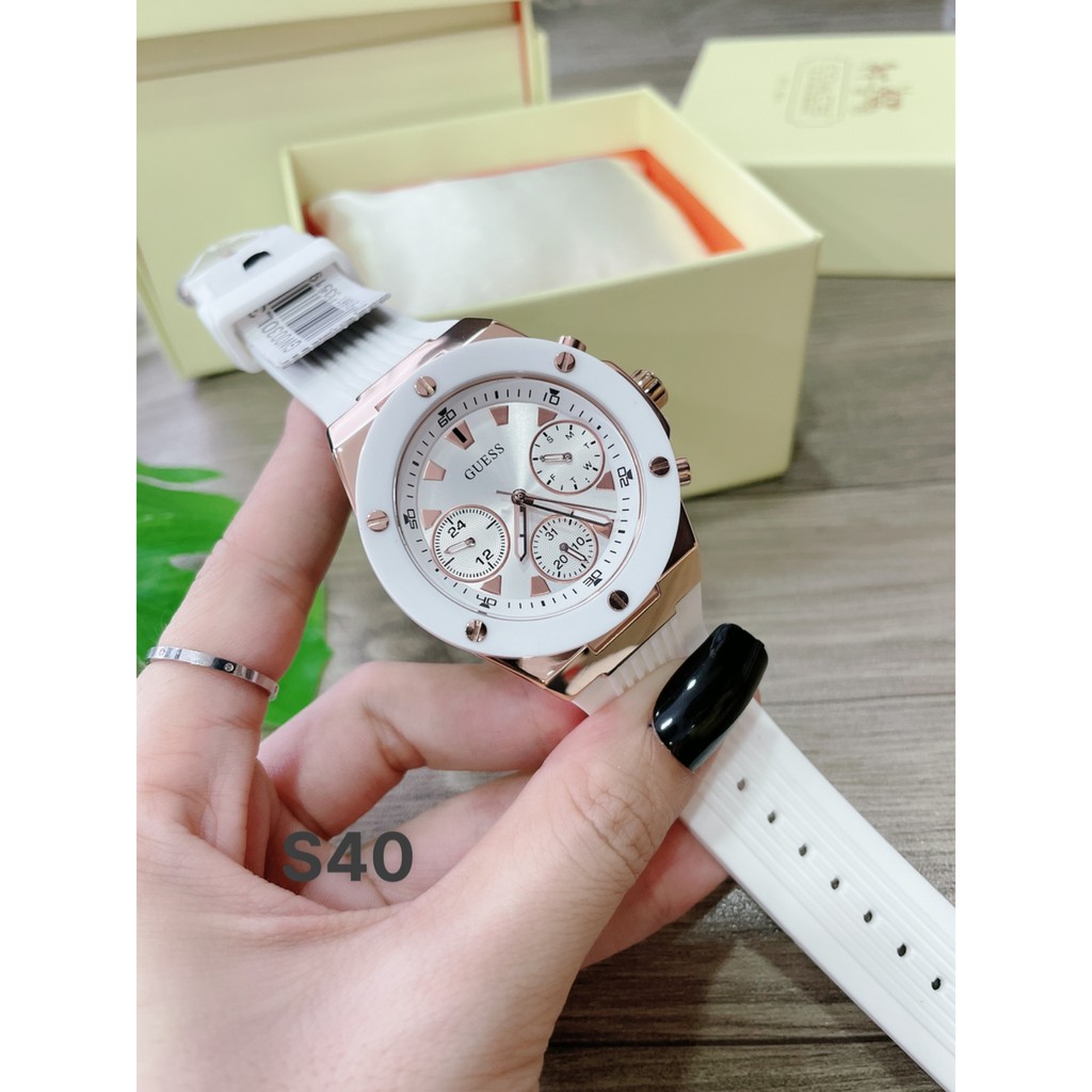 ĐỒNG HỒ NỮ/NAM UNISEX GUESS WORN WITH PRIDE TIE-DYE WATCH GW0030L6 /GW0030L3 , DÂY CAO SU , SIZE 40MM