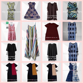 Đầm thun bigsize vnxk xuất khẩu phom rộng dài mãi plus size dress