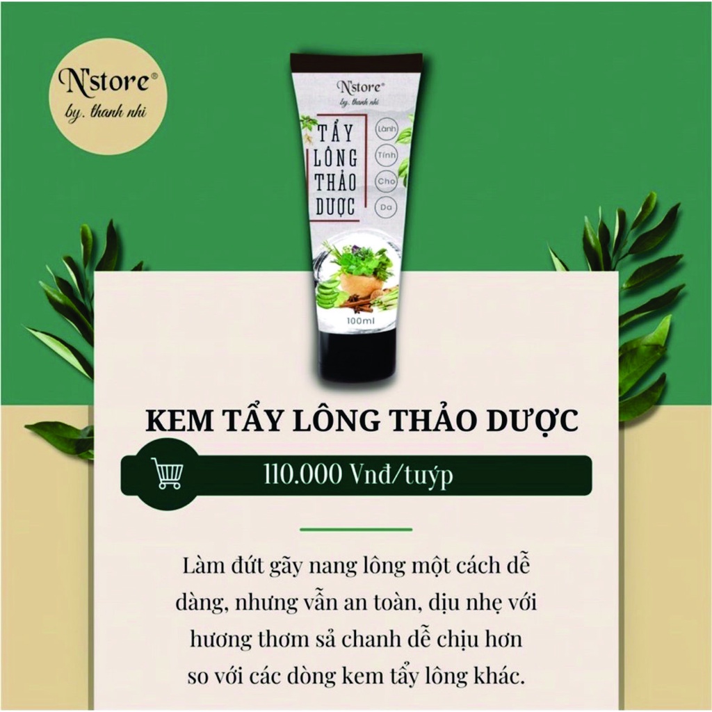 Combo Kem Tẩy Lông Triệt Lông Vĩnh Viễn Mỡ Trăn Chính Hãng N`store Loại Bỏ Lông Nách Râu Tay Chân Bikini | BigBuy360 - bigbuy360.vn