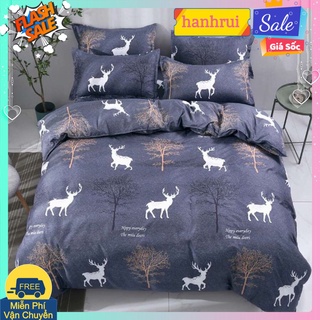 Drap ga trải giường bo chun xung quanh kích thước 1m2,1m4,1m6[mẫu hươu xám]