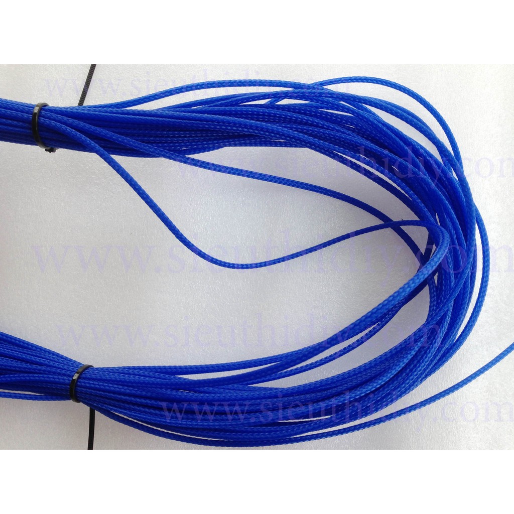 Lưới xanh nước biển 3mm-3.3mm bọc 1 sợi dây nguồn 18AWG