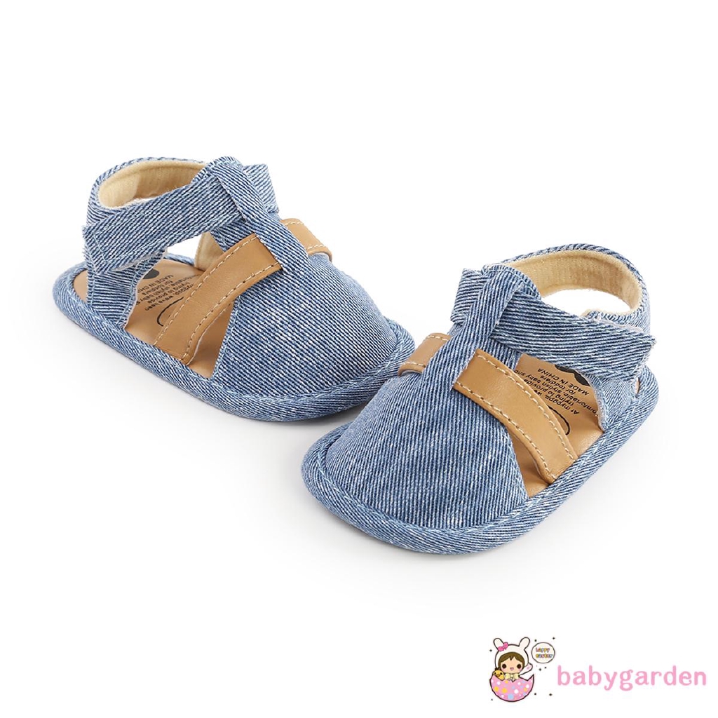 Giày Sandal Kẻ Sọc Mềm Mại Chống Trượt Cho Bé
