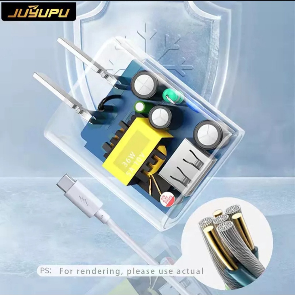 Bộ sạc nhanh siêu tốc 36W dây sạc 5A micro hoặc type c dành cho Samsung Xiaomi Oppo Vivo