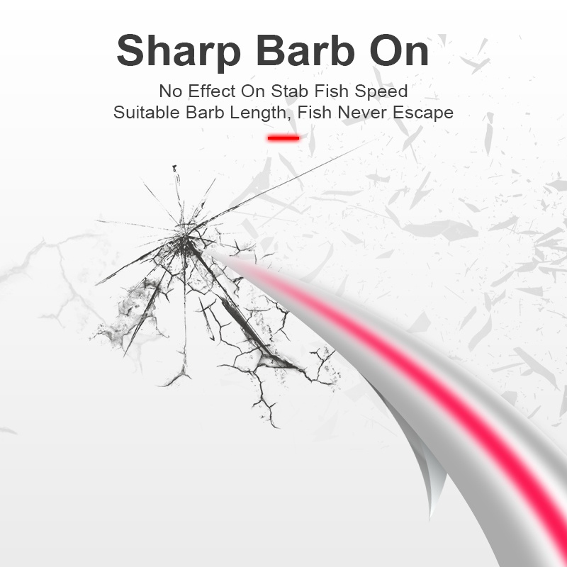 Set 5 lưỡi câu cá Kingdom 8841 bằng thép carbon màu đen