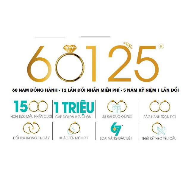 Nhẫn Cặp 10K Trắng Kim Ngọc Thủy CV59 Hàng Thiết Kế