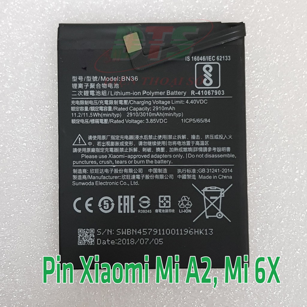 Pin Xiaomi Mi 6X