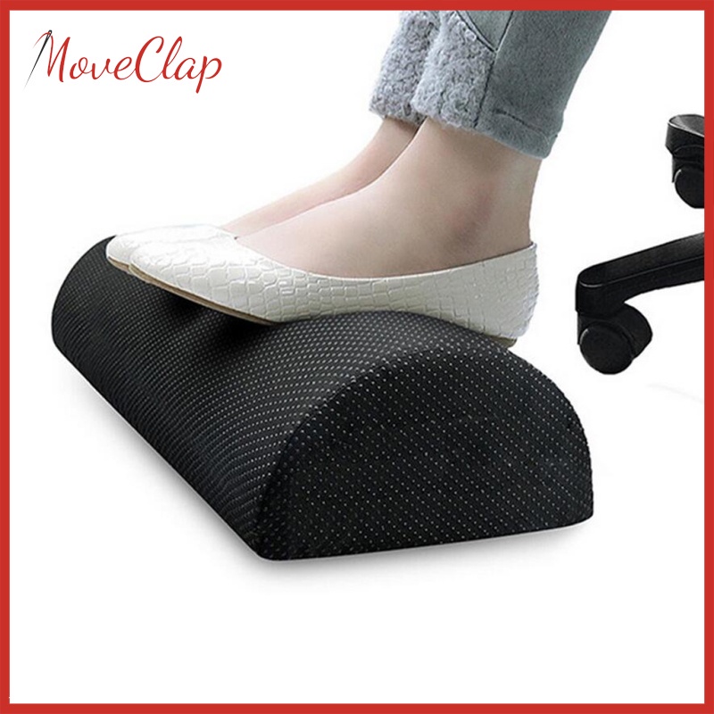 Gối Kê Chân Bằng Xốp Hình Bán Nguyệt Độc Đáo Đen