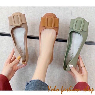 Giày nhựa đi mưa đính nơ xinh xắn - Hàng QC cao cấp GN6