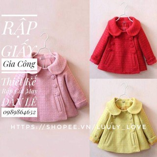 899 Rập măng tô cho bé gái(1-10t)