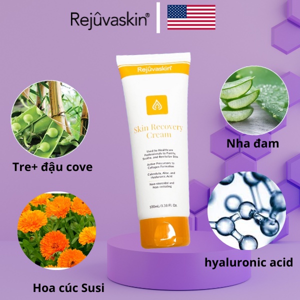 Kem dưỡng ẩm và phục hồi da Rejuvaskin Skin Recovery Cream 4ml